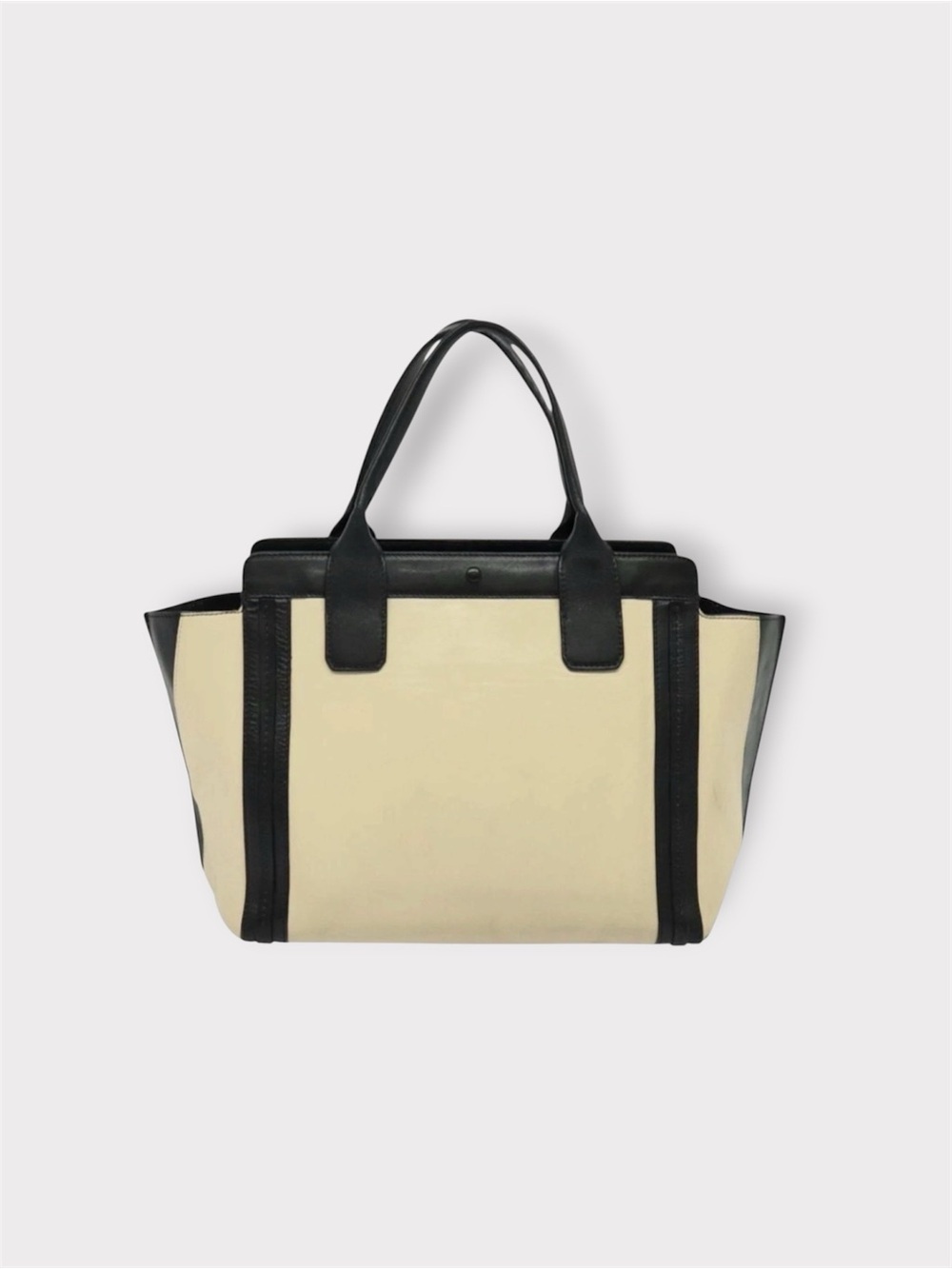 CHLOE’ Allison Black and Ivory Bag